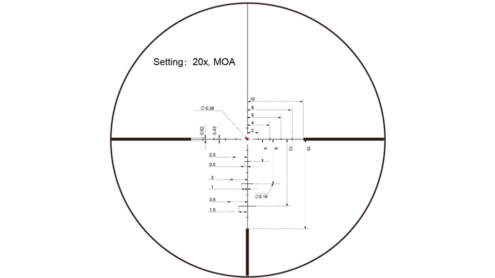 Vector Optics Continental x8 3-24x56 30mm Tube Hunting Rifle Scope, Second Focal Plane