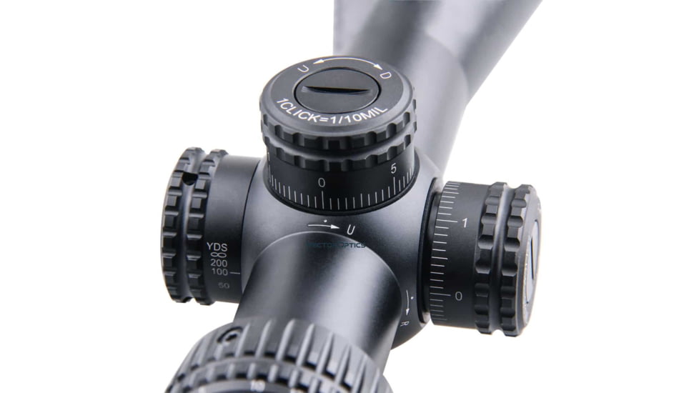 Vector Optics Veyron Rifle Scope, 4-16x44mm, First Focal Plane, 30mm Tube, MPR-4 Non-Illuminated Reticle, 6061-T6, Black, SCFF-22