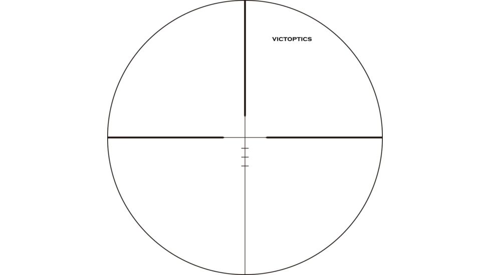 VictOptics Rifle Scope, 2-7x32mm, Second Focal Plane, 1-inch Tube, Duplex Plus Non-Illuminated Reticle, 6061-T6, Black, OPSL06