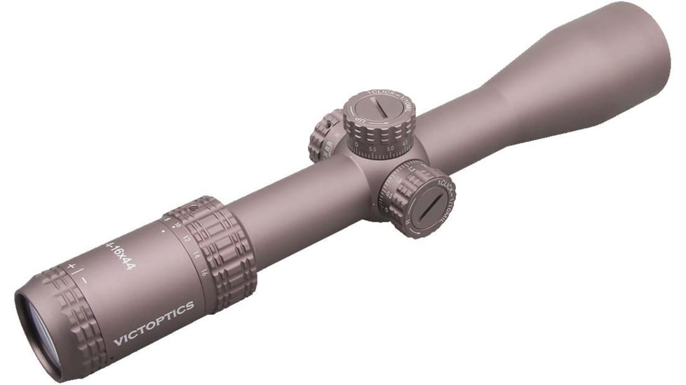 Vector Optics Victoptics S4 Rifle Scope, 4-16x44mm, 30mm Tube, FFP, MDL Wire Reticle, Coyote FDE, Black, OPSL26