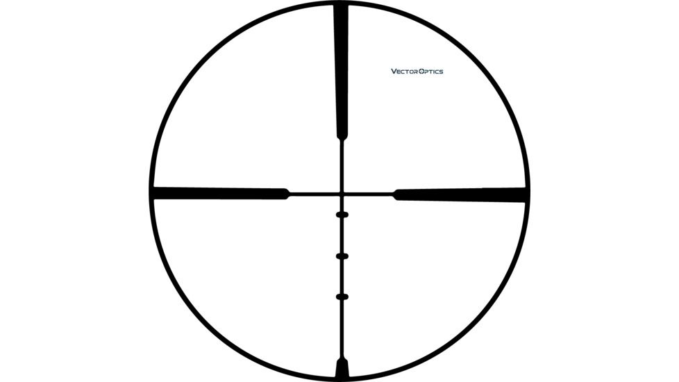 Vector Optics Wrangler Rifle Scope, 1x24mm, 30mm Tube, Duplex-F Reticle, Black, SCOC-22