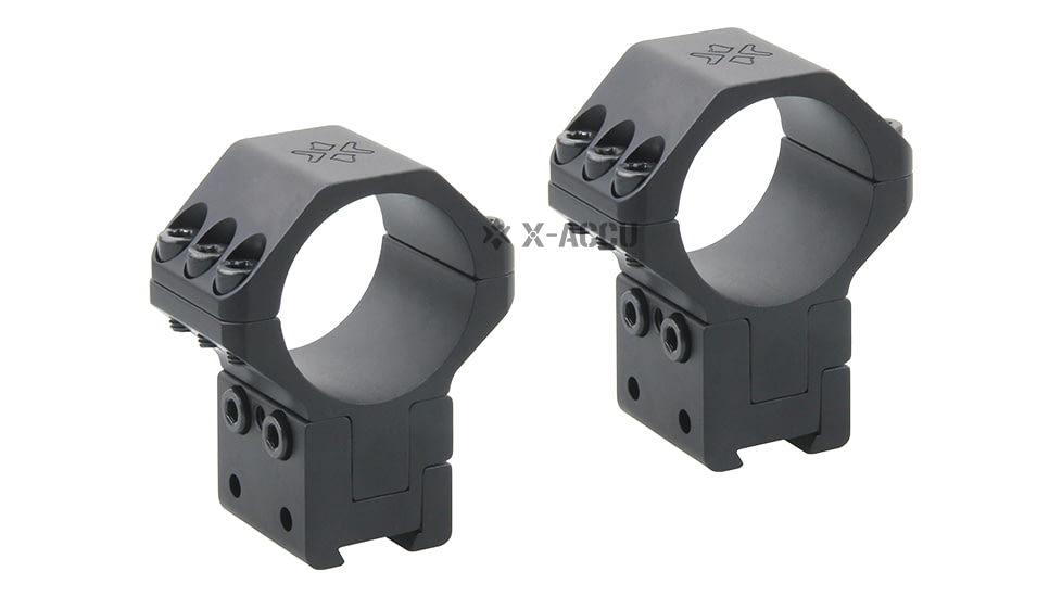 Vector Optics X-Accu 30mm Adjustable Elevation Picatinny Rings, Dovetail Mount, Black Matte, Chorme, XASR-3045