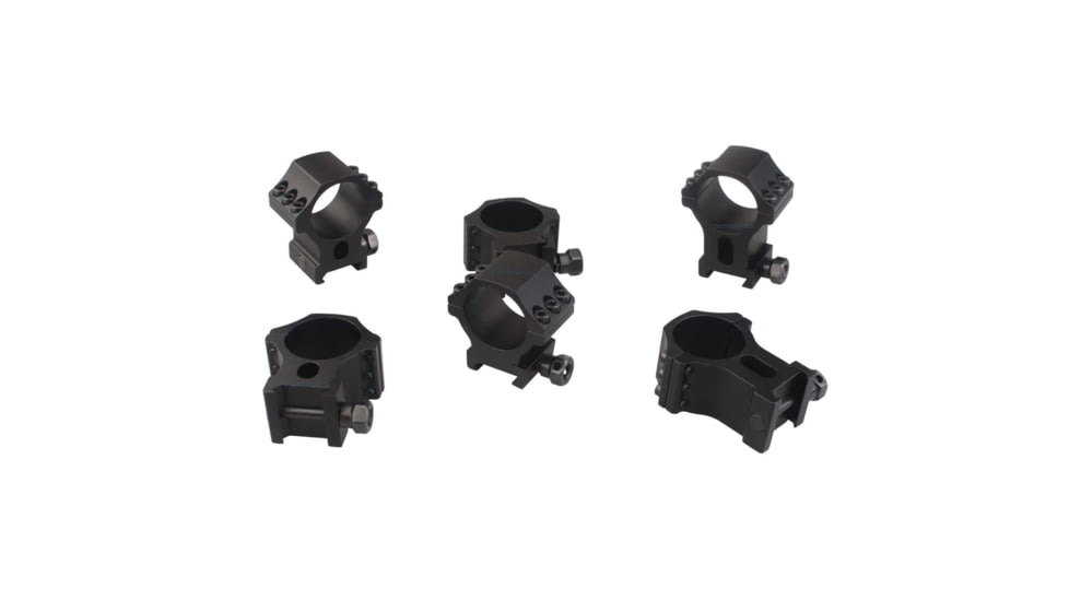 Vector Optics X-Accu Rifle Scope Rings, 30mm Tube, Picatinny, 1.5in Height, 6061-T6, Matte, Black, SCTM-35