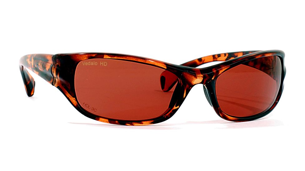 VedaloHD Bari Sunglasses, Tortoise Shell Frame, Copper-Rose Lenses 8051