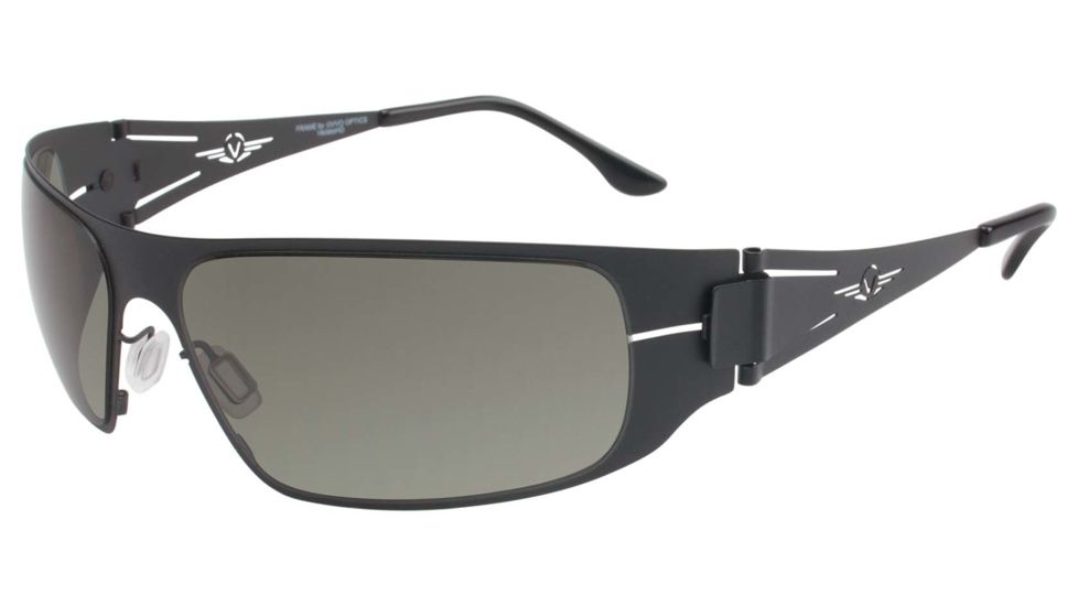 VedaloHD Lombardy Smoke Sunglasses, Black Frame, Large 8083