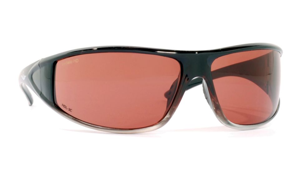 VedaloHD Napoli Sunglasses, Icey Fire Black Frame, Copper-Rose Lenses 8016