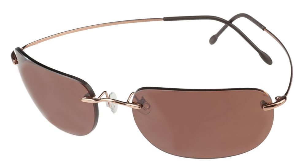VedaloHD Viper Sunglasses, Matte Black Frame, Copper-Rose Lenses 9053