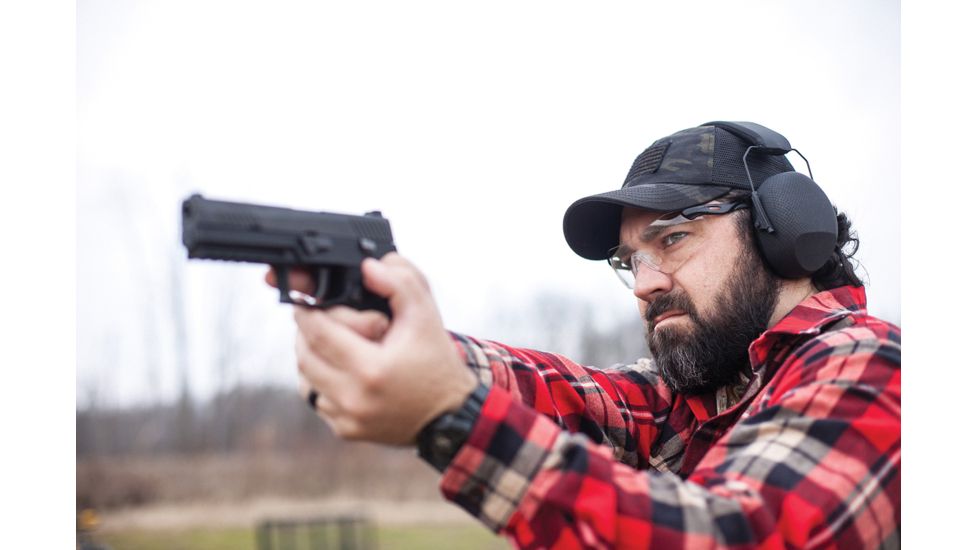 Venture Gear Dropzone Shooting Glasses, Interchangeable Lenses with Black Temples VGSB88KIT