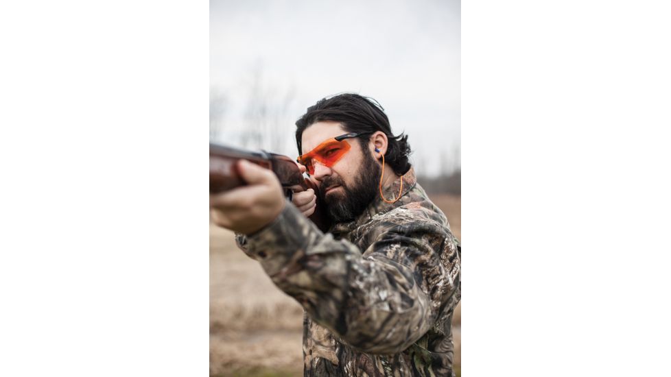 Venture Gear Dropzone Shooting Glasses, Interchangeable Lenses with Black Temples VGSB88KIT