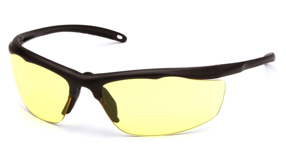 Venture Gear Zumbro Shooting Glasses, Yellow Anti-Fog Lens with, Bronze Frame VGSBR230T