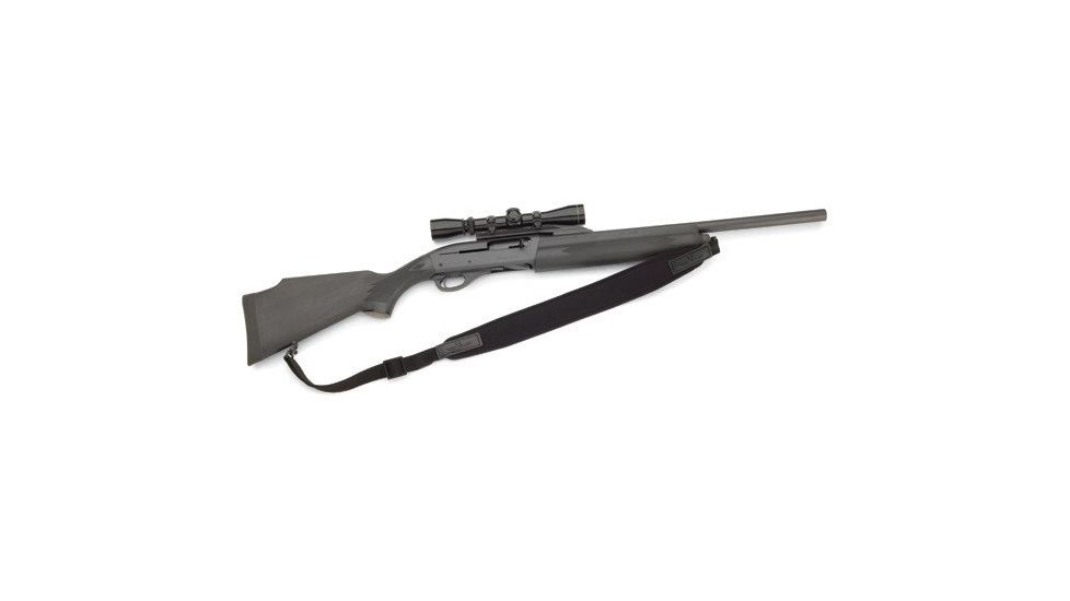 Vero Vellini Wide-Top Rifle Sling, Black Neoprene/Black Leather
