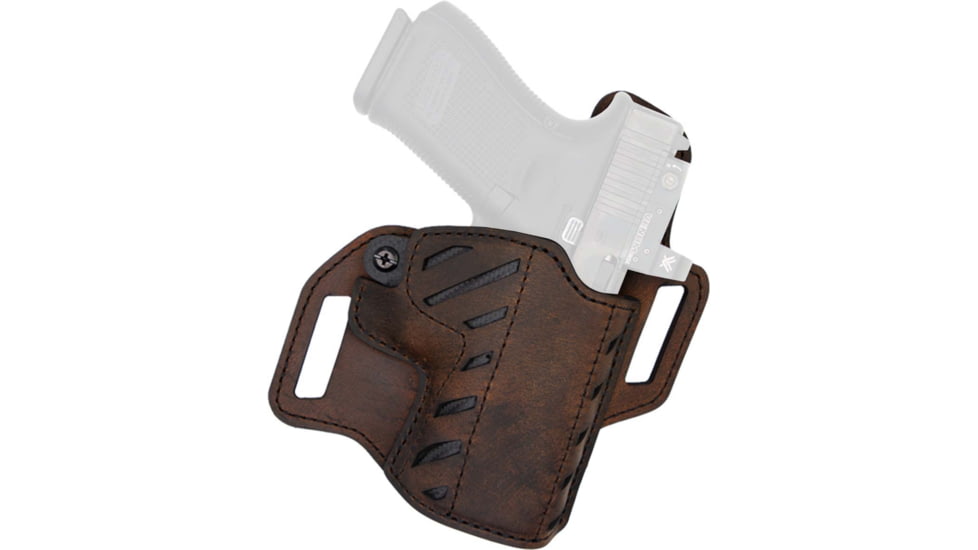 Versacarry Decree Polymer OWB Holster, Size 4, Right Hand, Brown, 82214-2