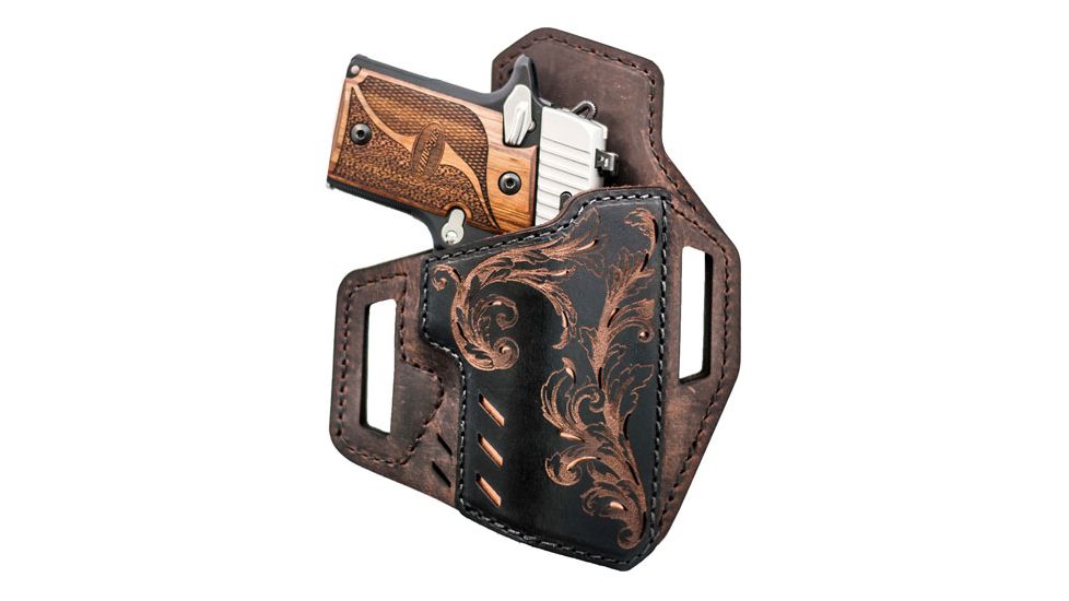 Versacarry Decree Series Holster, Scroll, Brown, Size 1, 82221-1