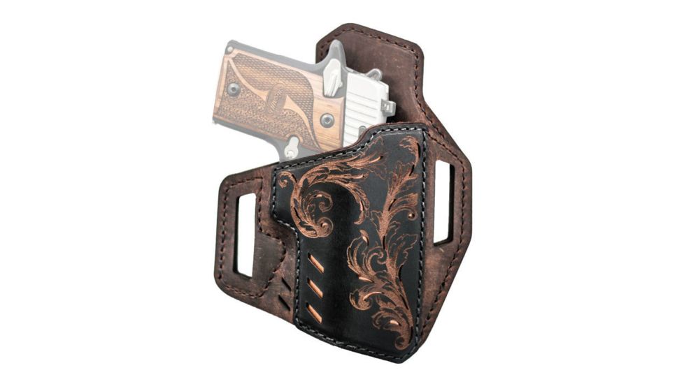 Versacarry Decree Series Holster, Scroll, Brown, Size 1, 82221-1