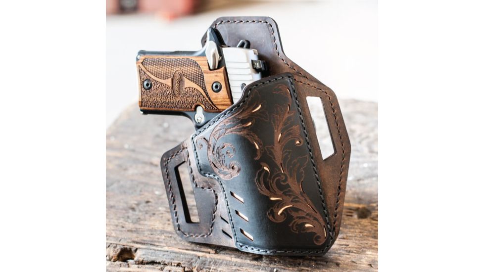 Versacarry Decree Series Holster, Scroll, Brown, Size 1, 82221-1