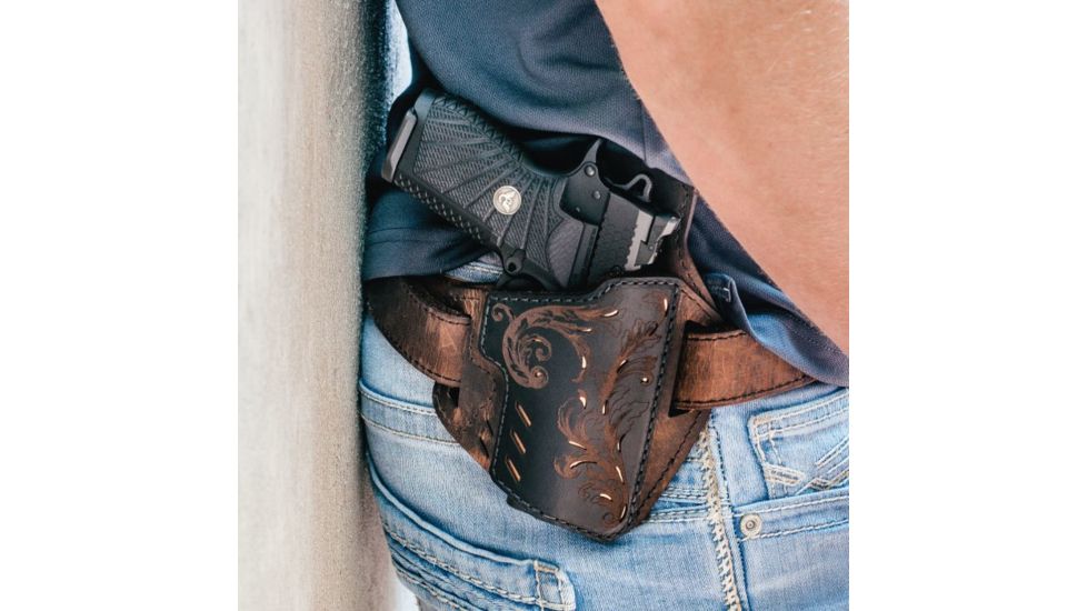 Versacarry Decree Series Holster, Scroll, Brown, Size 1, 82221-1