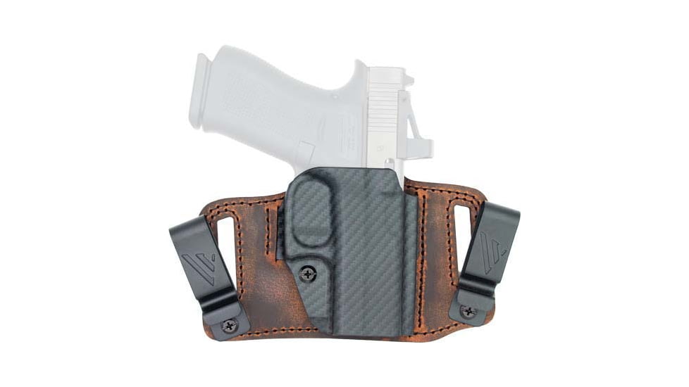 Versacarry Insurgent Deluxe IWB/OWB Molded Polymer Belt Holster, SIG Sauer P365, Right Hand, Distressed Brown, INS201365