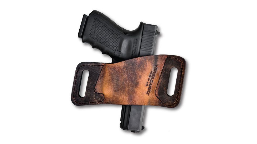 Versacarry Rapid Slide S1 OWB Ambidextrous Holster, Size 3, Distressed Brown, WBAOWB23