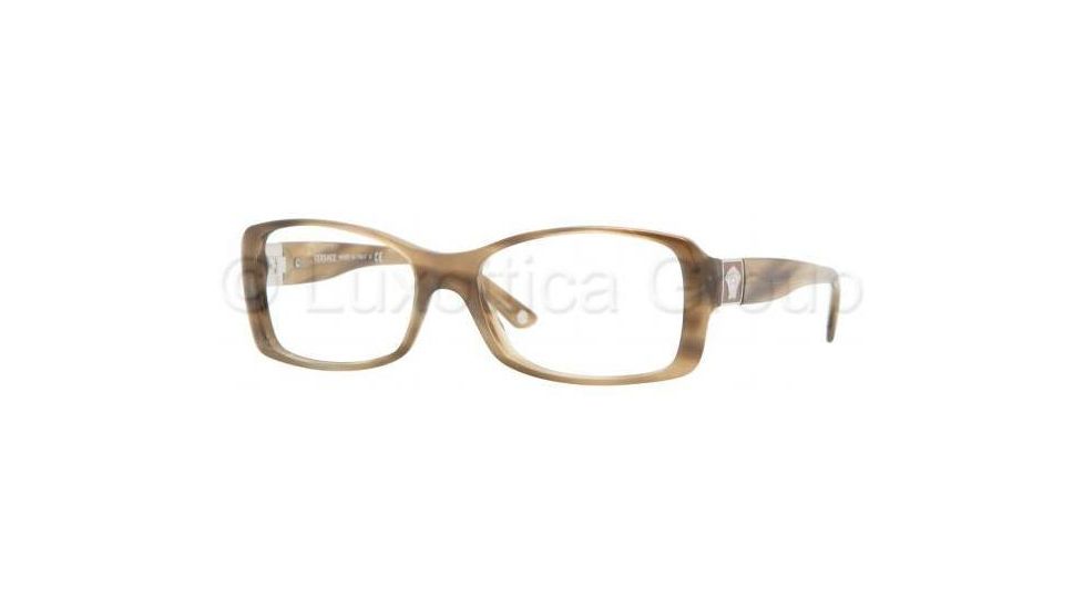 Versace Eyeglass Frames VE3137 773-5416 - Metallic Horn Striped 