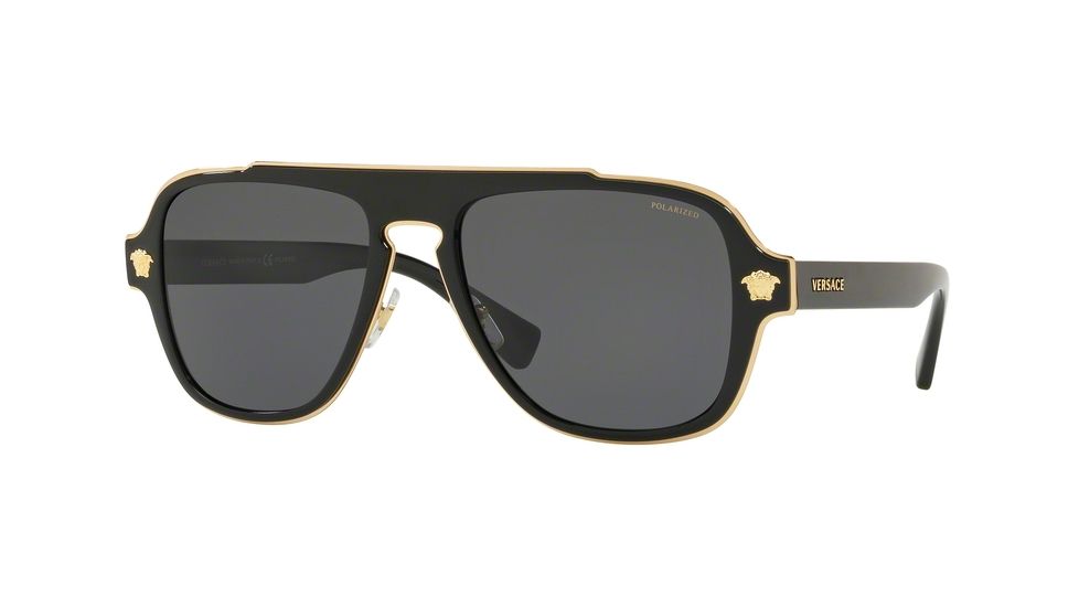 Versace MEDUSA CHARM VE2199 Bifocal Prescription Sunglasses, 56mm, VE2199-100281-56-BI
