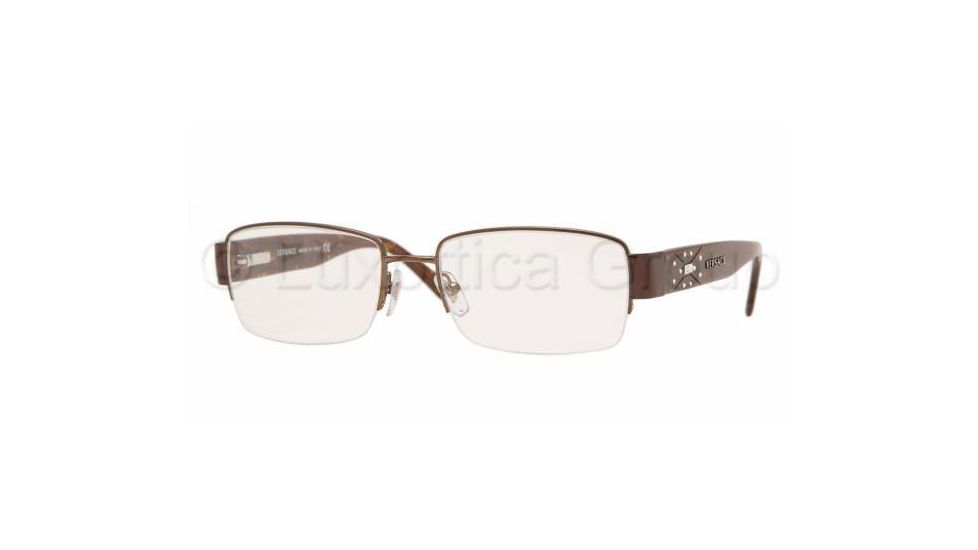 Versace VE1136B Bifocal Eyeglasses Brown Frame / 51 mm Prescription Lenses, 1061-5117