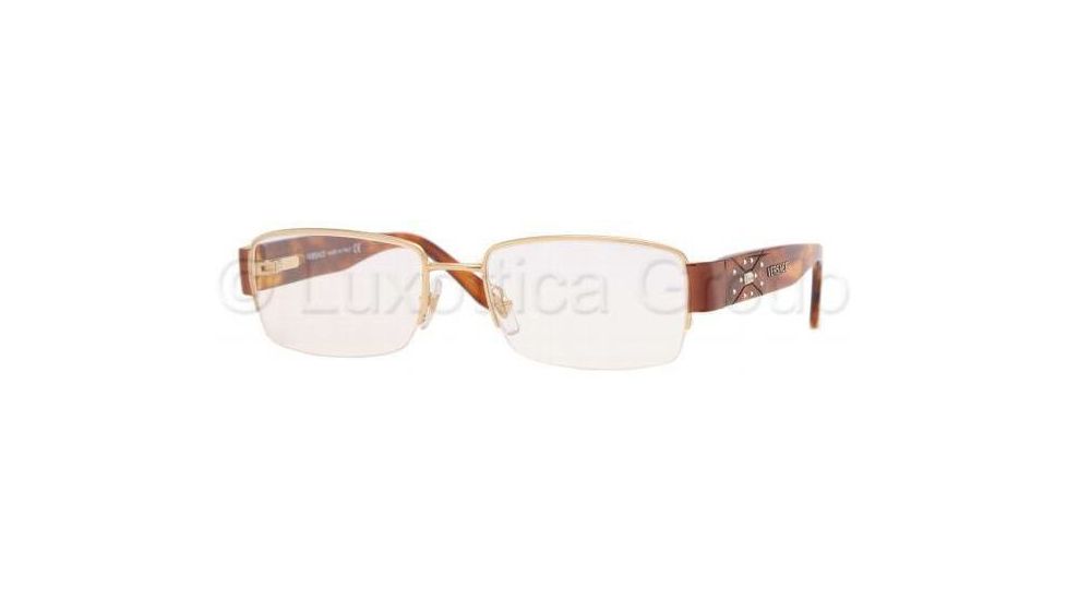 Versace VE1136B Bifocal Eyeglasses Gold Frame / 51 mm Prescription Lenses, 1002-5117