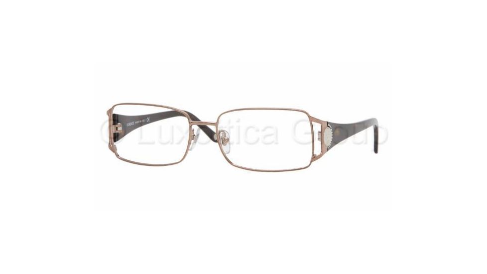 Versace VE1142B SV Prescription Eyeglasses Light Brown Frame / 51 mm Prescription Lenses, 1045-5116