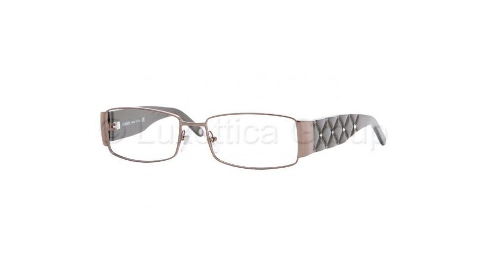 Versace VE 1153B Eyeglasses Styles - Dark Brown Frame w/Non-Rx 51 mm Diameter Lenses, 1234-5116