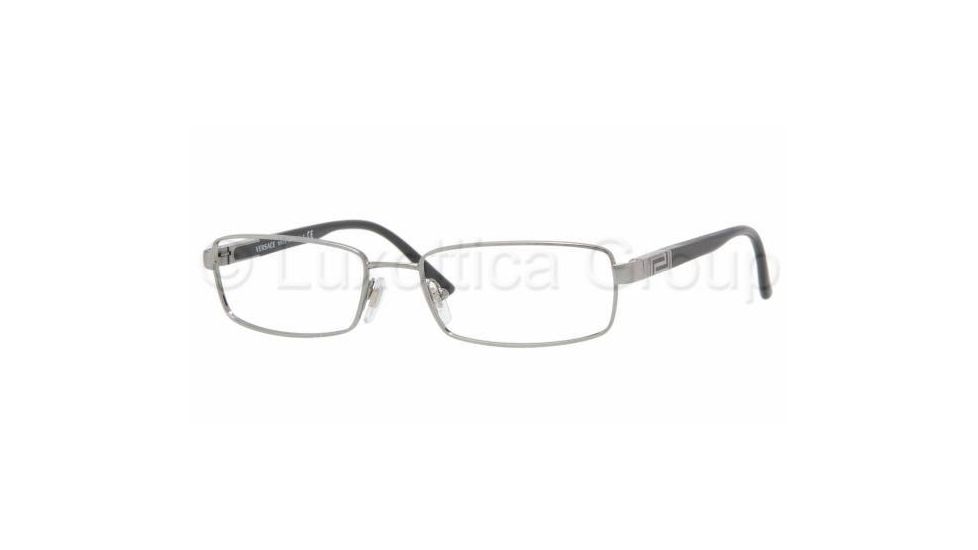 Versace VE 1156 Eyeglasses Styles - Gunmetal Frame w/Non-Rx 52 mm Diameter Lenses, 1001-5217