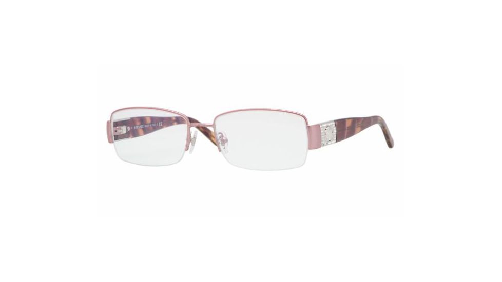 Versace VE1175B SV Prescription Eyeglasses, Pink Sandstrahlung Frame / 51 mm Prescription Lenses, 1260-5117