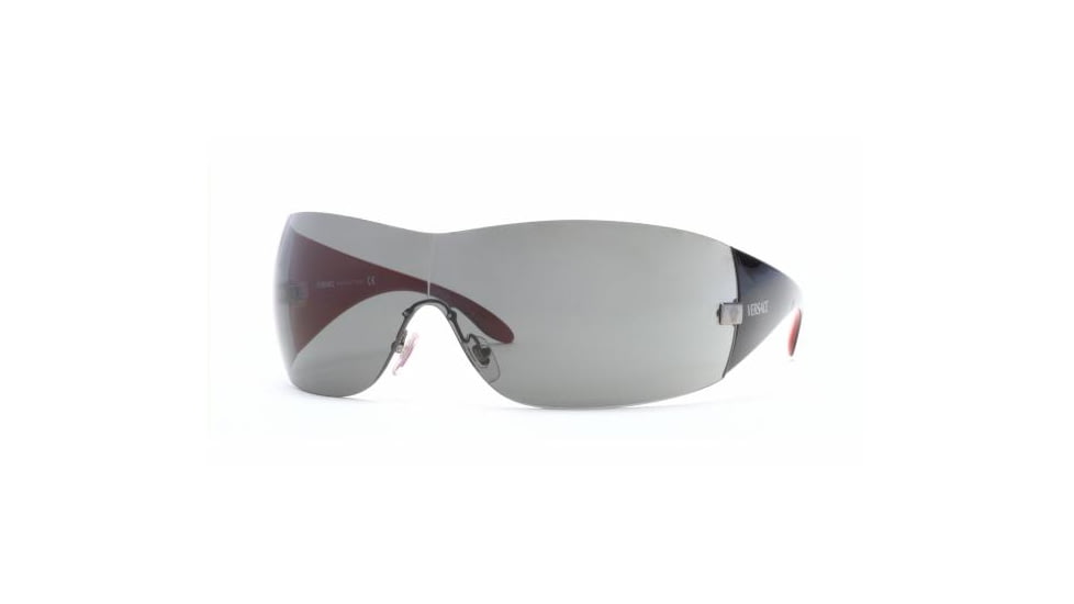 Versace VE 2054 Sunglasses Styles Gunmetal Frame / Gray Lenses, 100187-0141