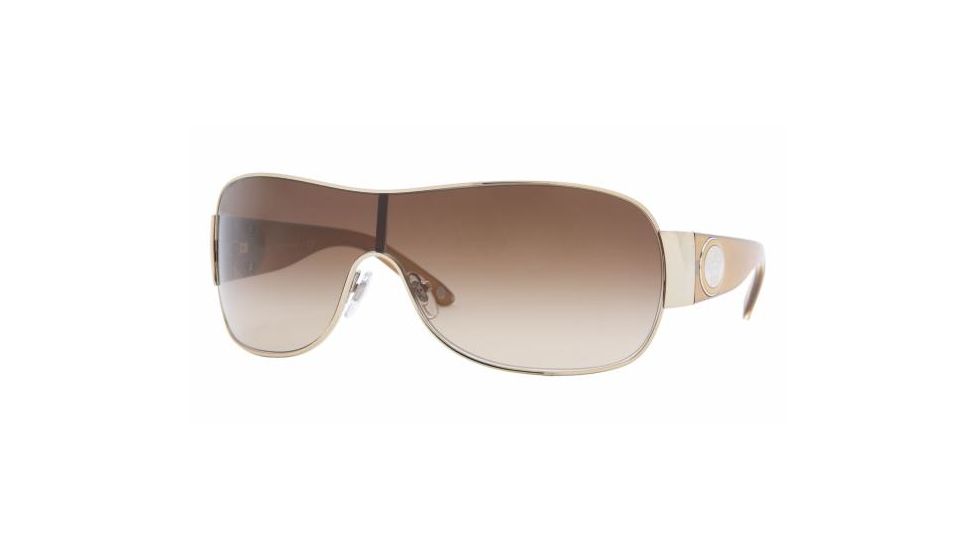 Versace VE 2101 Sunglasses Styles Platinum Frame / Brown Gradient Lenses, 122113-0136