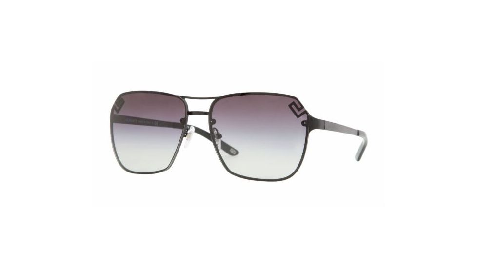 Versace VE 2114 Sunglasses Styles - Matte Black Gray Gradient Frame, 126111-6014