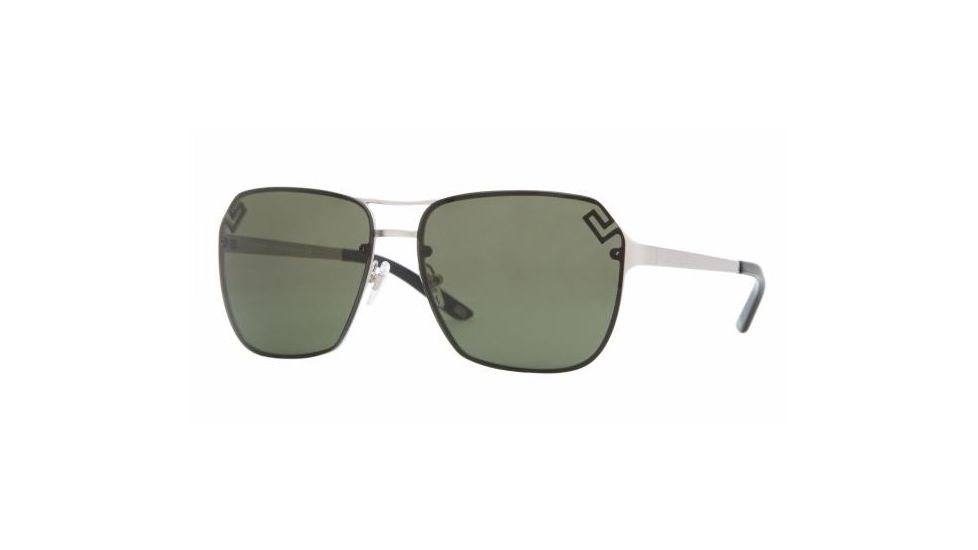 Versace VE 2114 Sunglasses Styles - Sandstrahlung Silver Gray Green Frame, 127771-6014