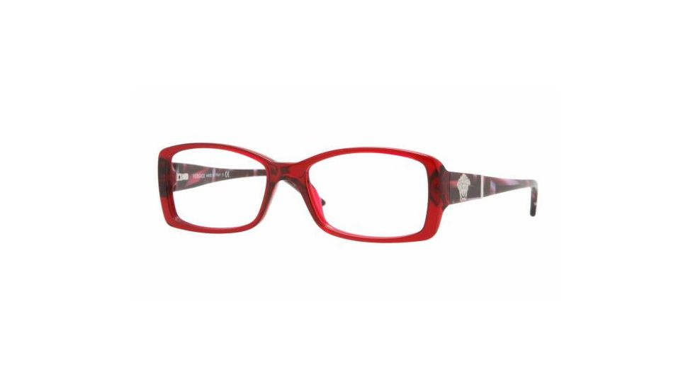 Versace VE3131 Bifocal Eyeglasses Bordeaux Transp. Frame / 52 mm Prescription Lenses, 388-5216