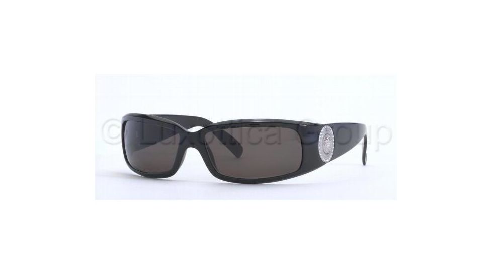 Versace VE4044B Single Vision Prescription Sunglasses VE4044B-GB1-87-6015 - Lens Diameter 60 mm, Frame Color Shiny Black