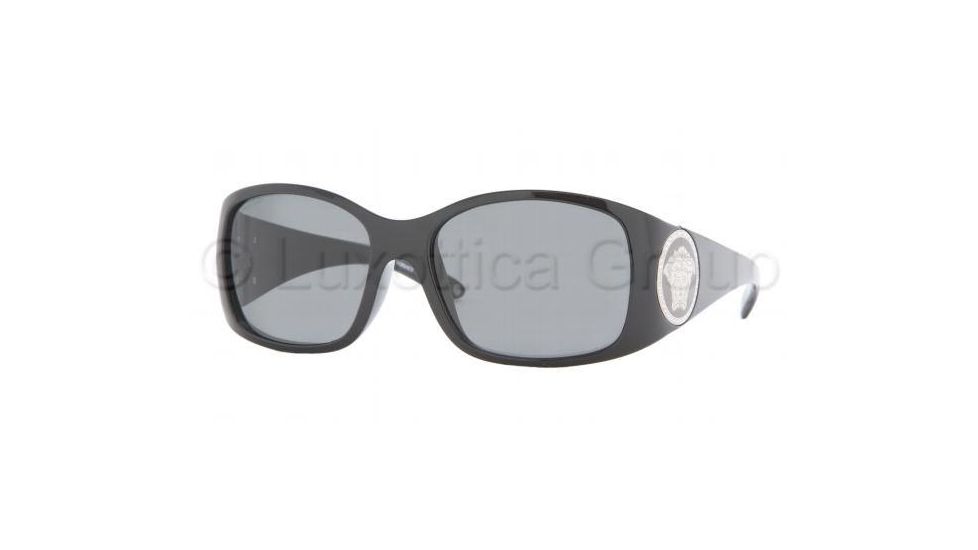 Versace VE4160B SV Prescription Sunglasses Shiny Black Frame / 56 mm Prescription Lenses, GB1-87-5617