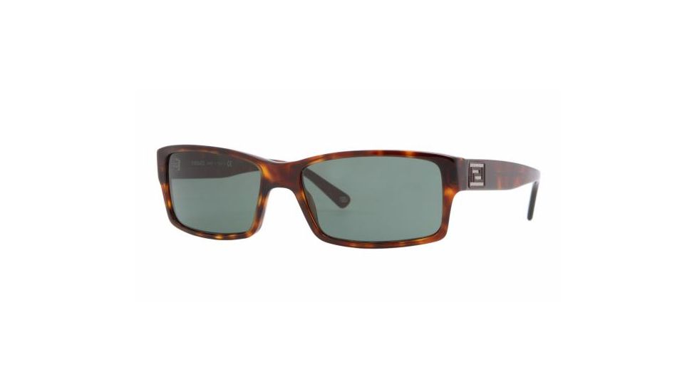 Versace VE 4198 Sunglasses Styles - Havana Gray Green Frame, 879-71-5716