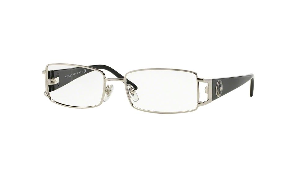 Versace VE1163M Progressive Prescription Eyeglasses 1000-50 - Silver Frame
