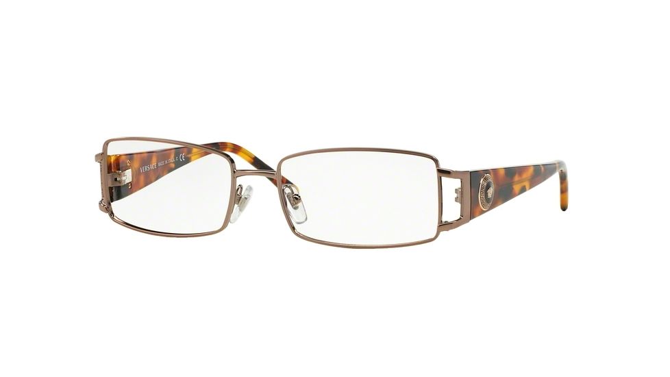 Versace VE1163M Progressive Prescription Eyeglasses 1013-50 - Dark Copper Frame