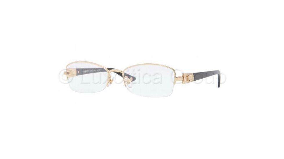 Versace VE1206B Bifocal Prescription Eyeglasses 1002-5117 - Gold Frame