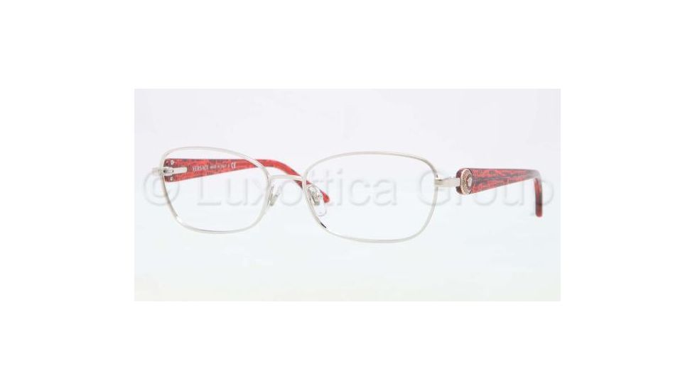 Versace VE1210 Bifocal Prescription Eyeglasses 1000-5216 - Silver Frame