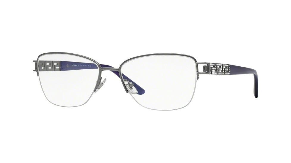 Versace VE1220B Progressive Prescription Eyeglasses 1346-52 - Lilac Frame