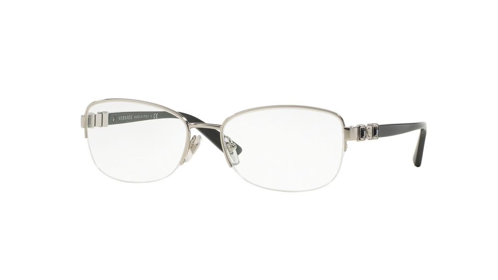 Versace VE1230B Bifocal Prescription Eyeglasses 1000-52 - Silver Frame