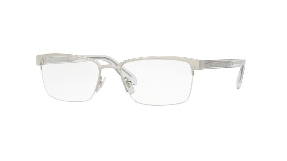Versace VE1241 Progressive Prescription Eyeglasses 1000-54 - Silver Frame