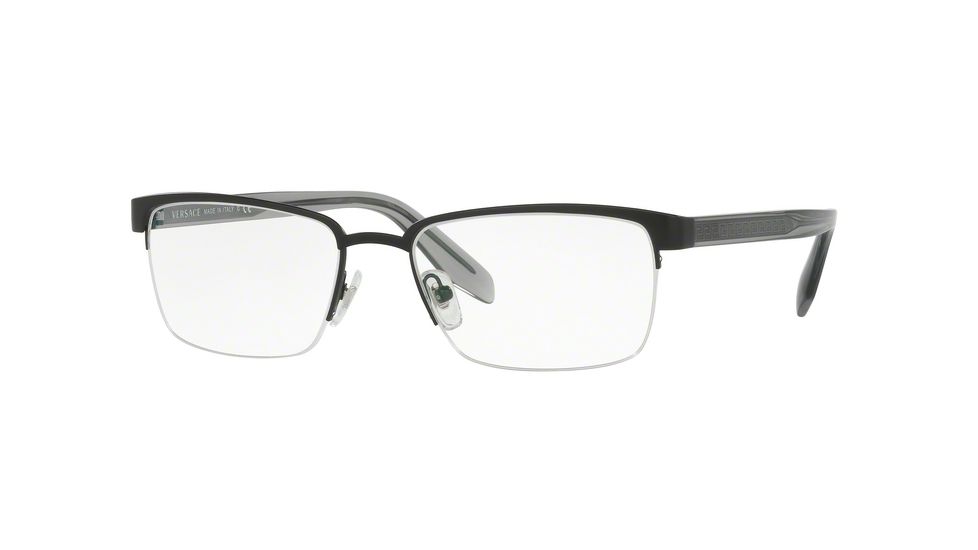 Versace VE1241 Progressive Prescription Eyeglasses 1261-54 - Matte Black Frame