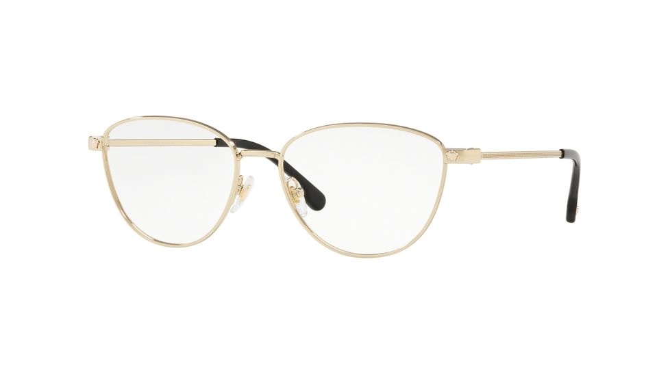 Versace VE1253 Prescription Eyeglasses 1252-52 - Pale Gold Frame