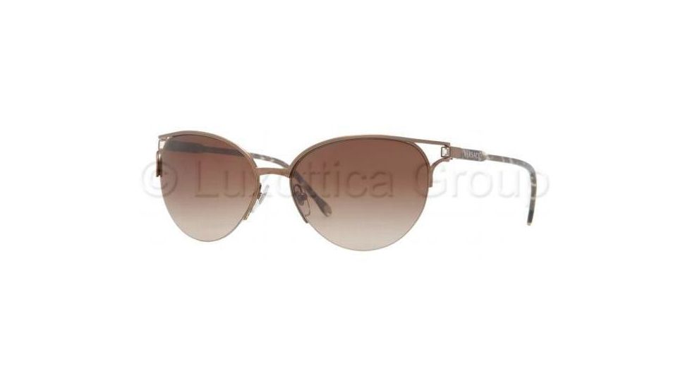 Versace VE2123B Sunglasses 130413-5616 - Brown Frame, Brown Gradient Lenses