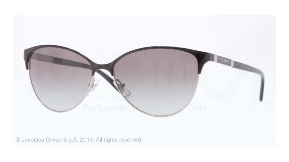 Versace VE2148 Progressive Prescription Sunglasses VE2148-100311-57 - Lens Diameter 57 mm, Frame Color Dark Silver