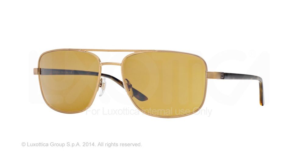 Versace VE2153 Bifocal Prescription Sunglasses VE2153-132573-59 - Lens Diameter 59 mm, Frame Color Matte Brass